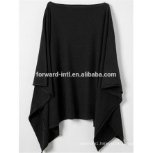 2016-2017 Fashion design wholesale knitted women pure wool cashmere poncho